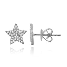 Load image into Gallery viewer, Large Pave Star Studs
