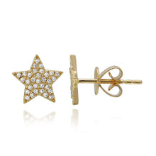 Load image into Gallery viewer, Large Pave Star Studs
