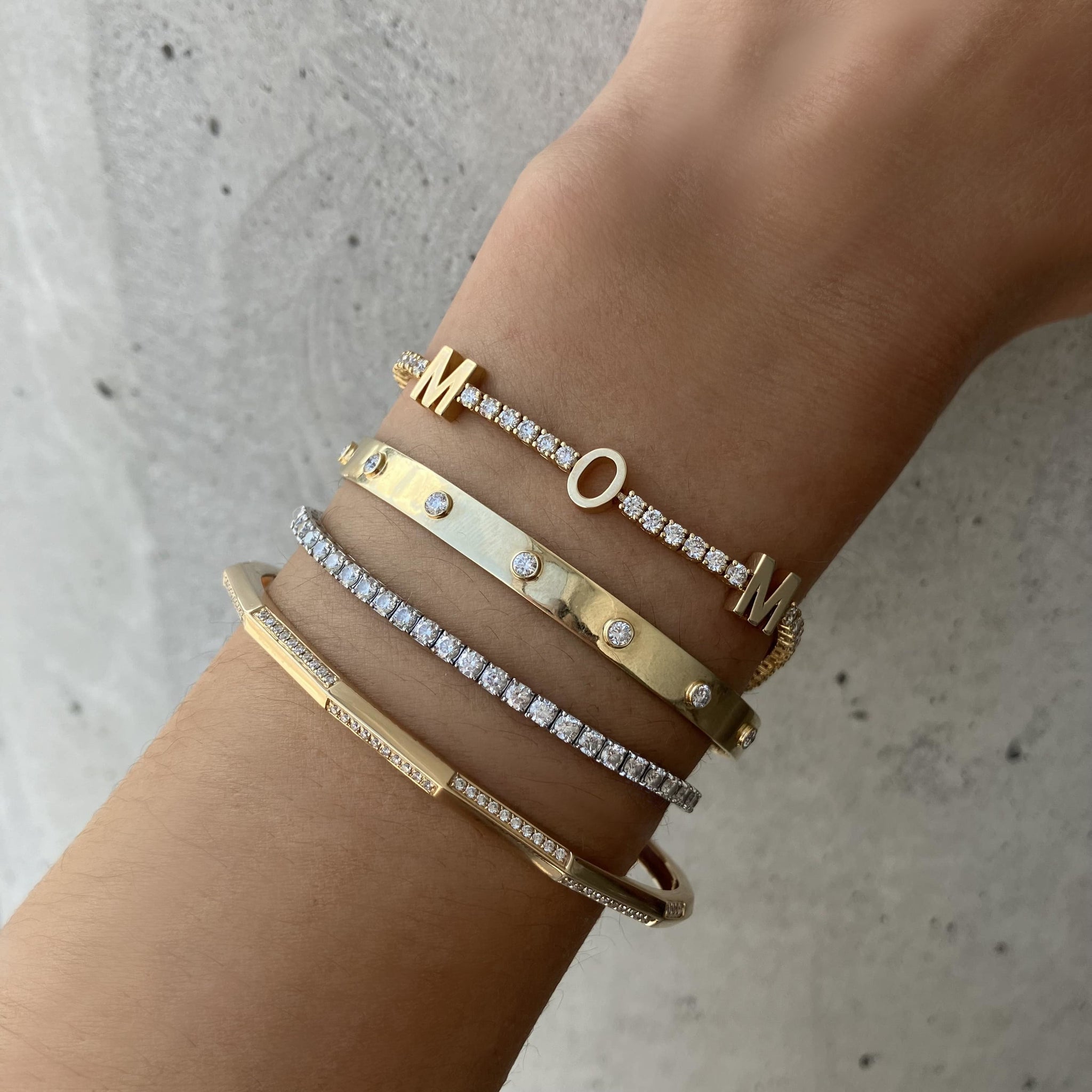 Diamond Tennis Mom Bracelet Alev Jewelry