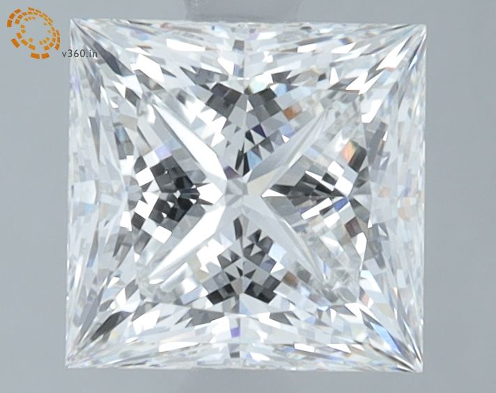 2.05 Carat E-VVS2 Princess Lab Diamond