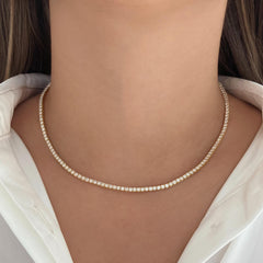 Classic Diamond Tennis Necklace