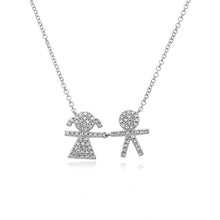 Load image into Gallery viewer, Pave Boys and Girls Necklace
