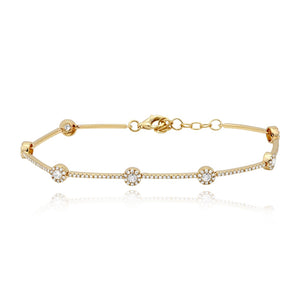 Multi  Round Tennis Bracelet
