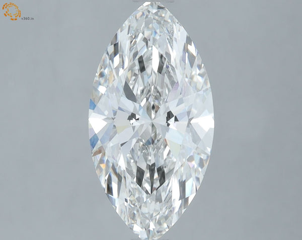 2.58 Carat F-VVS1 Marquise Lab Diamond