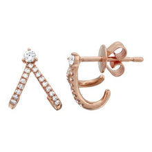 Load image into Gallery viewer, Split Diamond Earrings
