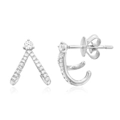 Split Diamond Earrings