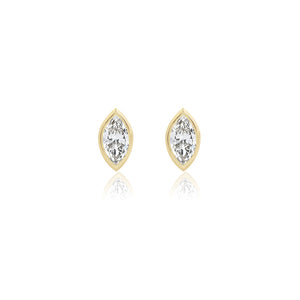 Marquise Bezel Lab Diamond Studs