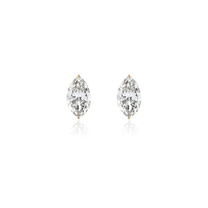 Marquise Prong Lab Diamond Studs