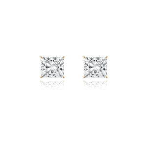 Princess Prong Lab Diamond Studs