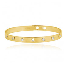 Load image into Gallery viewer, Clip On Round Diamond Bangle
