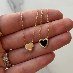Block Heart Necklace