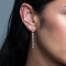 Load image into Gallery viewer, Golden Multi Shape Two Diamond Earrings
