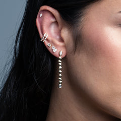 Two-Diamond Stud Earring