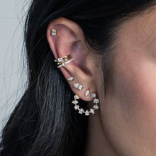 Load image into Gallery viewer, Two-Diamond Bezel Stud Earring (Single)

