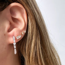 Load image into Gallery viewer, Large Multi Shape Diamond Huggies

