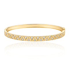Chevron Diamond Bangle