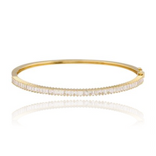Load image into Gallery viewer, Baguette Diamond Bangle
