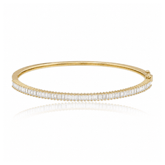 Baguette Diamond Bangle