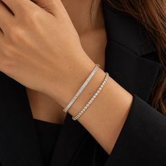 Baguette Diamond Bangle