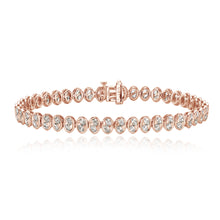 Load image into Gallery viewer, Oval Diamond Bezel Tennis Bracelet
