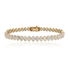 Load image into Gallery viewer, Oval Diamond Bezel Tennis Bracelet
