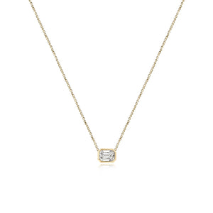 Medium Bezel Solitaire Necklace