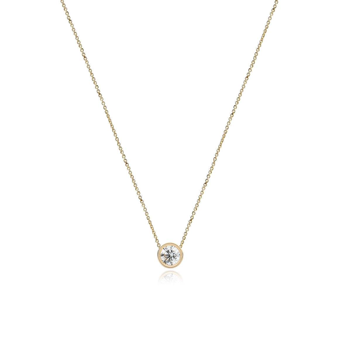 Small Solitaire Diamond Small Solitaire Diamond Necklace – Alev Jewelry