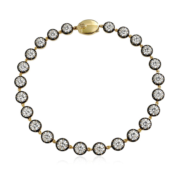 Black Rhodium Tennis Bracelet
