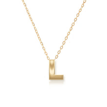 Load image into Gallery viewer, Block Initial Necklace

