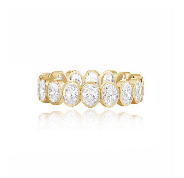 Bridal Bezel Oval Eternity Ring