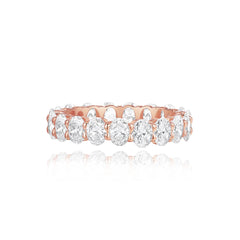 Bridal Oval Cut Eternity Ring
