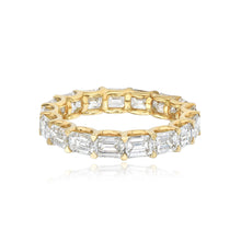 Load image into Gallery viewer, Bridal Emerald Cut Eternity Ring
