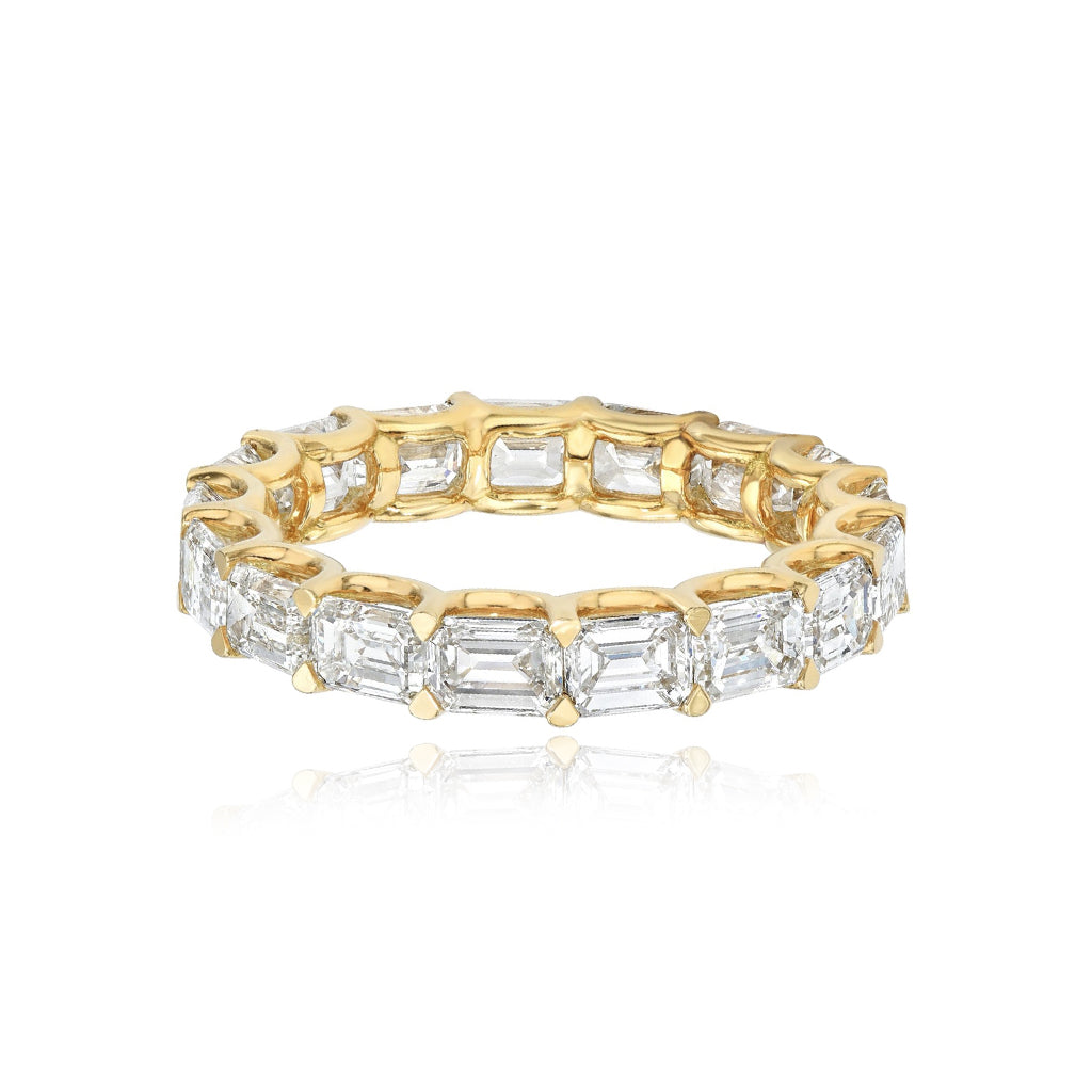 Bridal Emerald Cut Eternity Ring