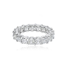 Load image into Gallery viewer, Bridal Emerald Cut Eternity Ring
