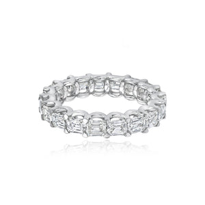 Bridal Emerald Cut Eternity Ring