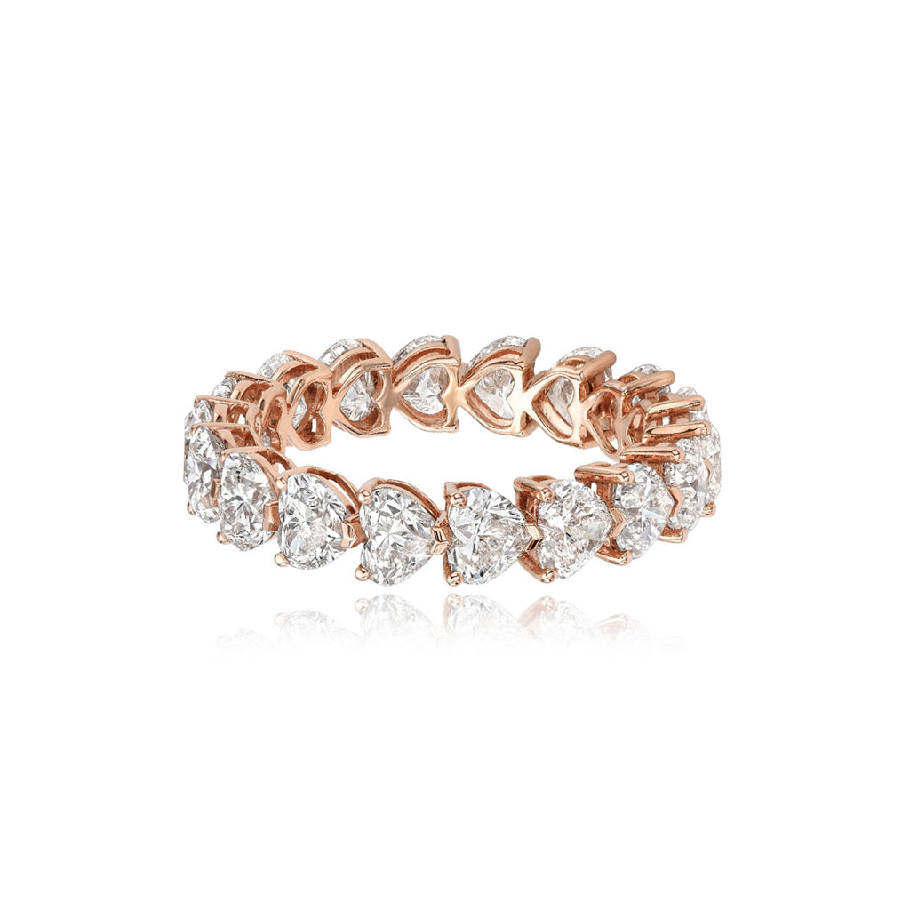 Bridal Heart Cut Eternity Ring