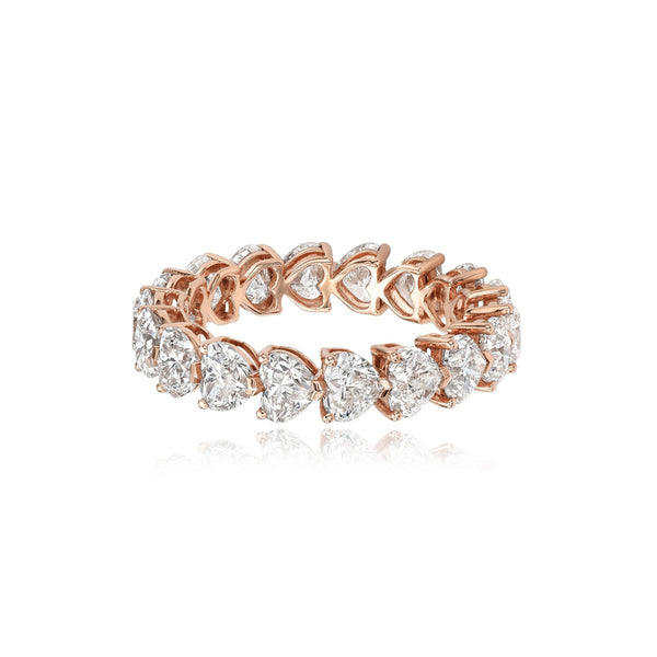 Bridal Heart Cut Eternity Ring