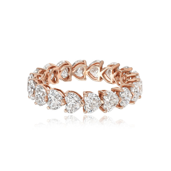 Bridal Heart Cut Eternity Ring