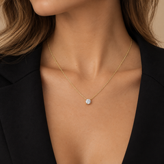 Solitaire Lab Diamond Necklace