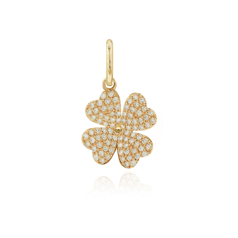Mini Diamond Clover Charm