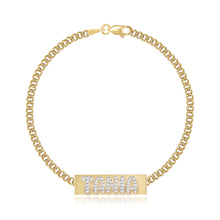 Load image into Gallery viewer, Gold Plate Personalized Cuban Bracelet
