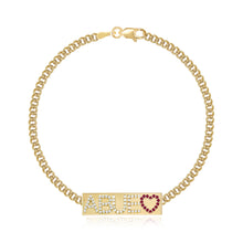 Load image into Gallery viewer, Gold Plate Personalized Cuban Bracelet
