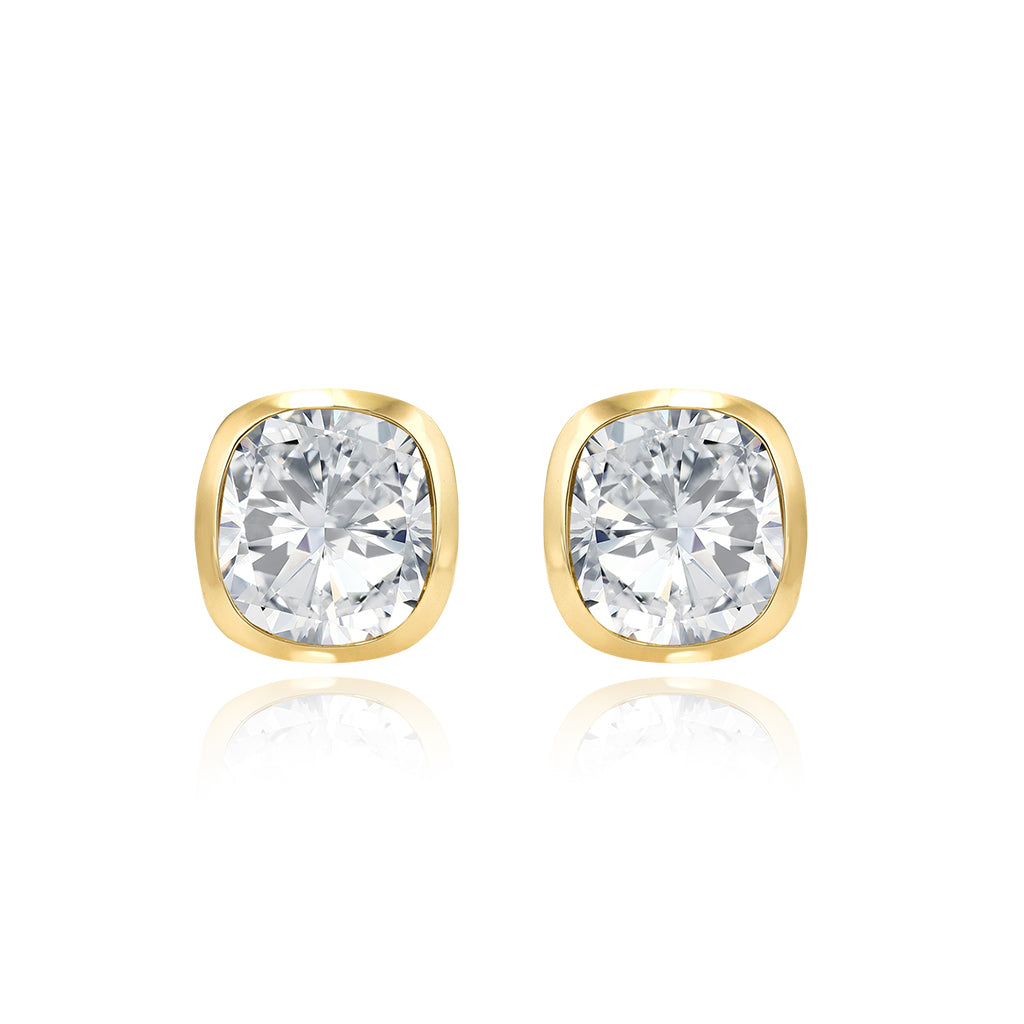 Cushion Diamond Studs