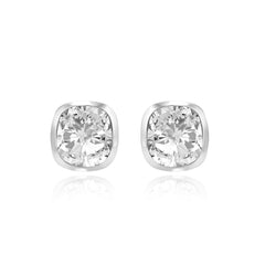 Cushion Diamond Studs