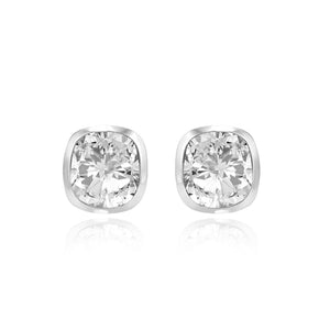 Cushion Diamond Studs