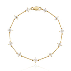 Lab Diamond Flower Bracelet