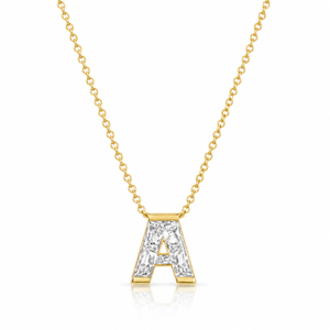 Initial Lab Diamond Necklace