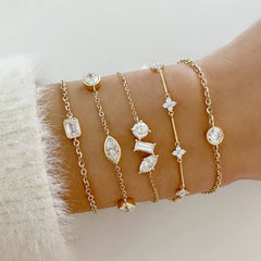 Lab Diamond Flower Bracelet