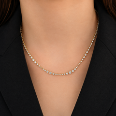 Dimensional Lab Diamond Tennis Necklace