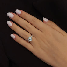 Load image into Gallery viewer, Dome Pave Diamond Engagement Ring